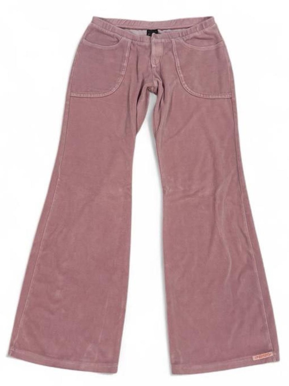 90’s vintage Perfetto pink low rise flare cargo sweat pants